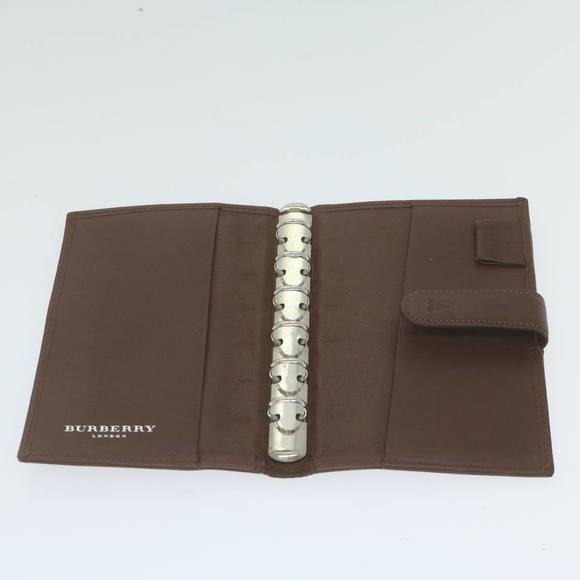 BURBERRY Nova Check Agenda Day Planner Cover Nylon Canvas Beige Auth hk1000 - Picture 9 of 16